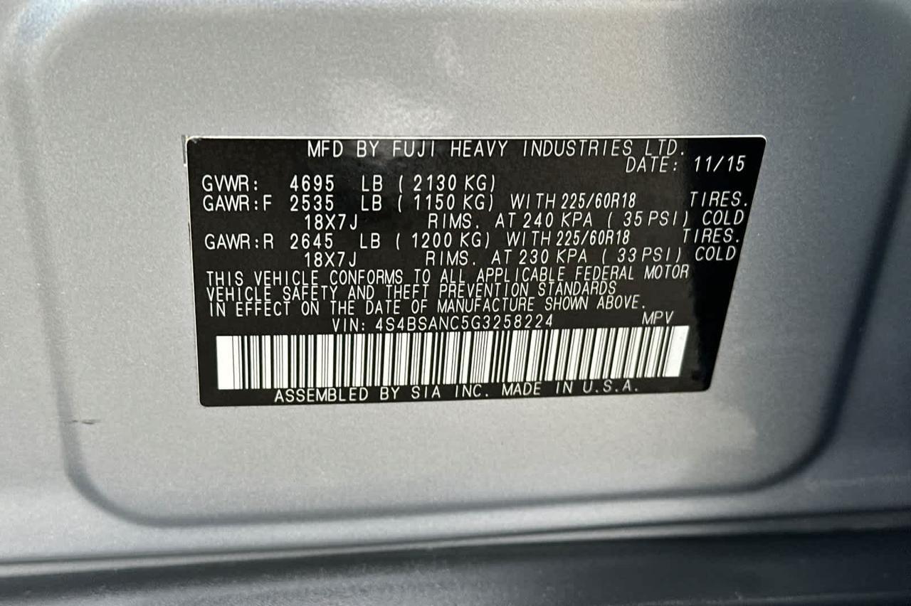 2016 Subaru Outback 2.5i Limited Roseville CA