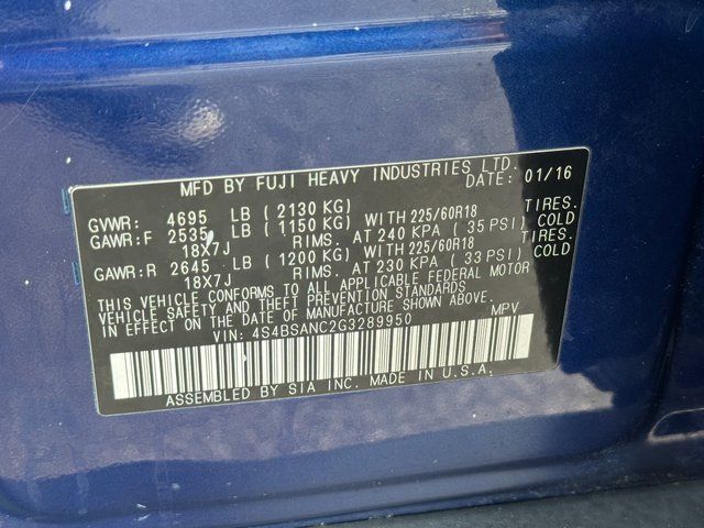 2016 Subaru Outback 2.5i Limited Springfield VA