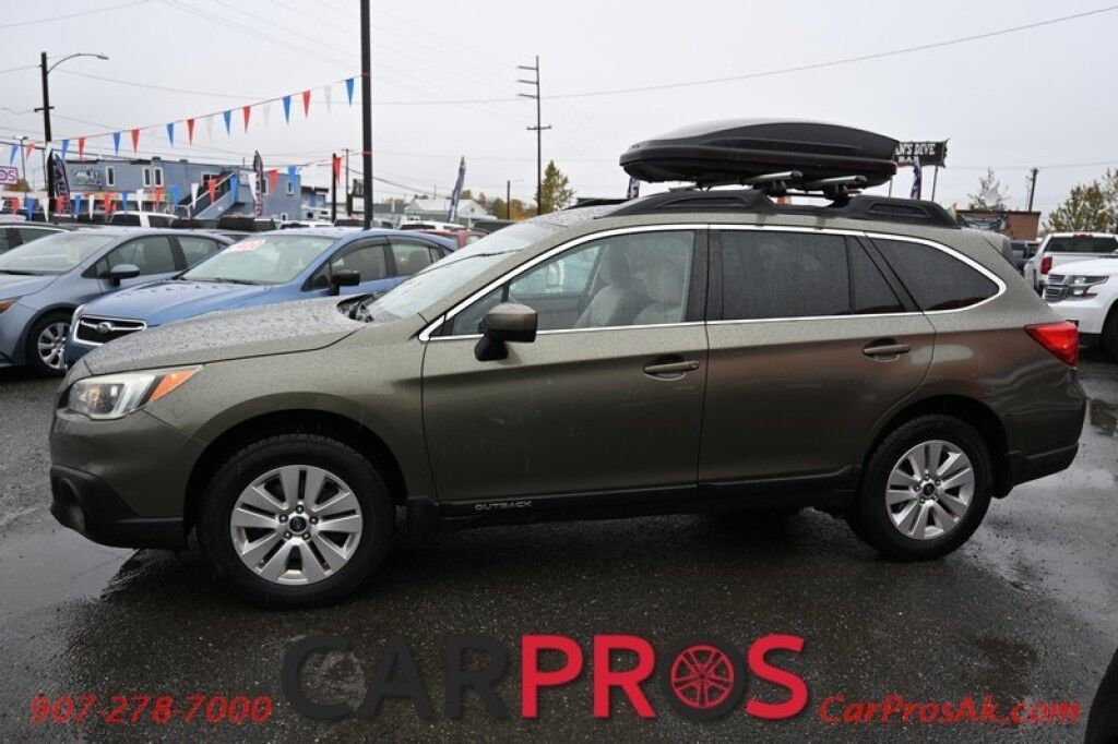 2016 Subaru Outback 2.5i Premium - AWD - 2.5L 4Cyl - Heated Seats - Remote Start - Backup Camera - Bluetooth - Auto Dimming Mirrors - Roof Rails - Rooftop Cargo Box - Low Miles - 33 MPG Anchorage AK
