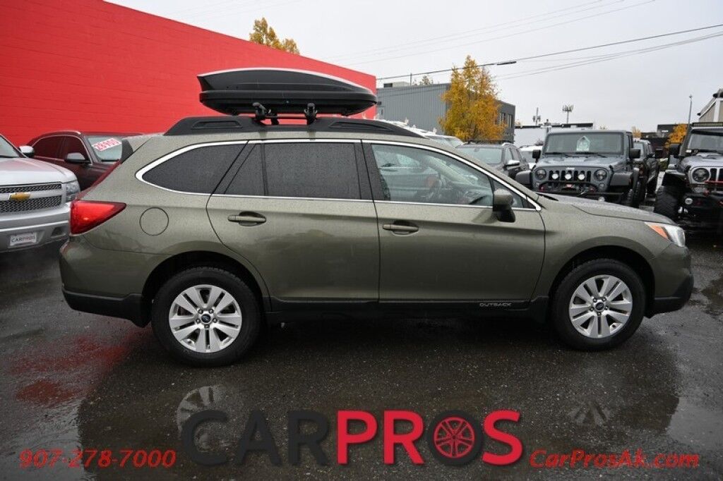 2016 Subaru Outback 2.5i Premium - AWD - 2.5L 4Cyl - Heated Seats - Remote Start - Backup Camera - Bluetooth - Auto Dimming Mirrors - Roof Rails - Rooftop Cargo Box - Low Miles - 33 MPG Anchorage AK