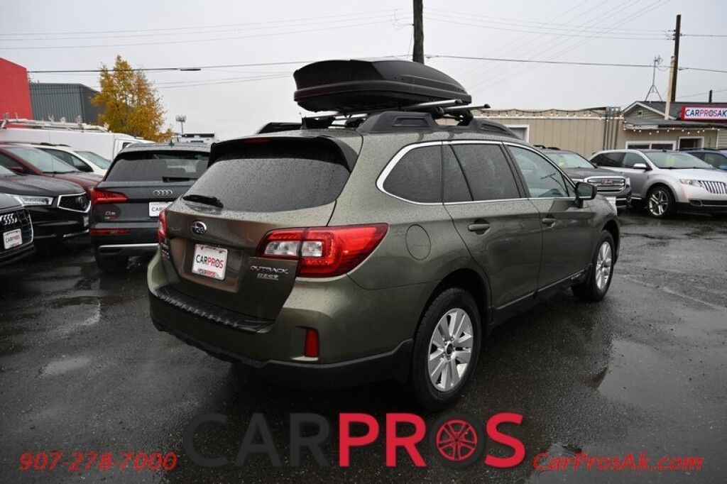 2016 Subaru Outback 2.5i Premium - AWD - 2.5L 4Cyl - Heated Seats - Remote Start - Backup Camera - Bluetooth - Auto Dimming Mirrors - Roof Rails - Rooftop Cargo Box - Low Miles - 33 MPG Anchorage AK