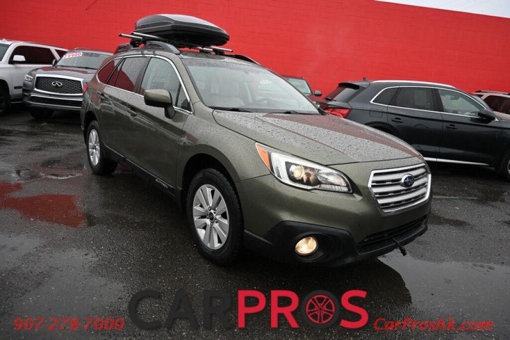 2016 Subaru Outback 2.5i Premium - AWD - 2.5L 4Cyl - Heated Seats - Remote Start - Backup Camera - Bluetooth - Auto Dimming Mirrors - Roof Rails - Rooftop Cargo Box - Low Miles - 33 MPG Anchorage AK
