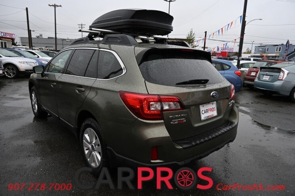 2016 Subaru Outback 2.5i Premium - AWD - 2.5L 4Cyl - Heated Seats - Remote Start - Backup Camera - Bluetooth - Auto Dimming Mirrors - Roof Rails - Rooftop Cargo Box - Low Miles - 33 MPG Anchorage AK