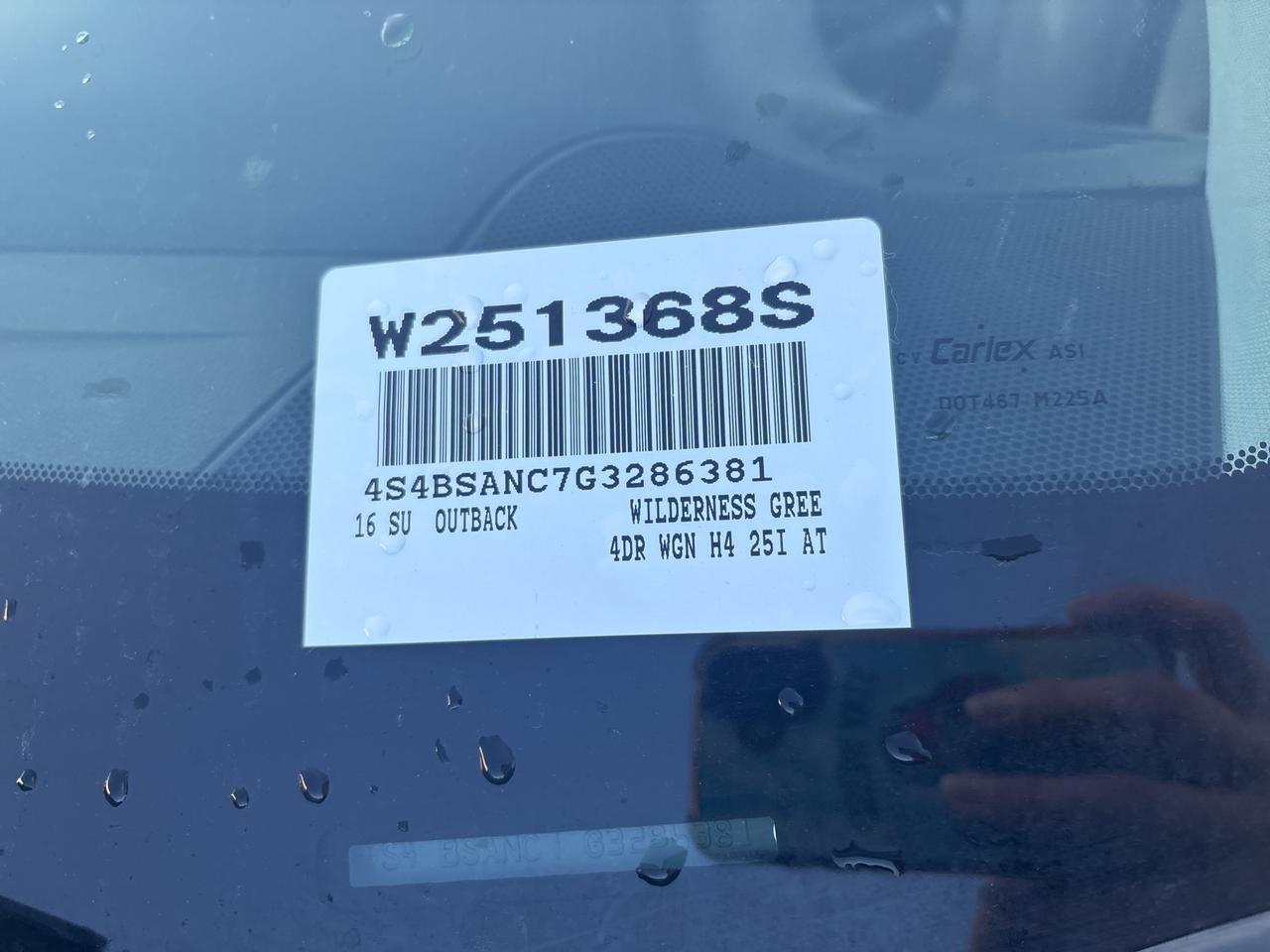 2016 Subaru Outback 2.5i Hagerstown MD