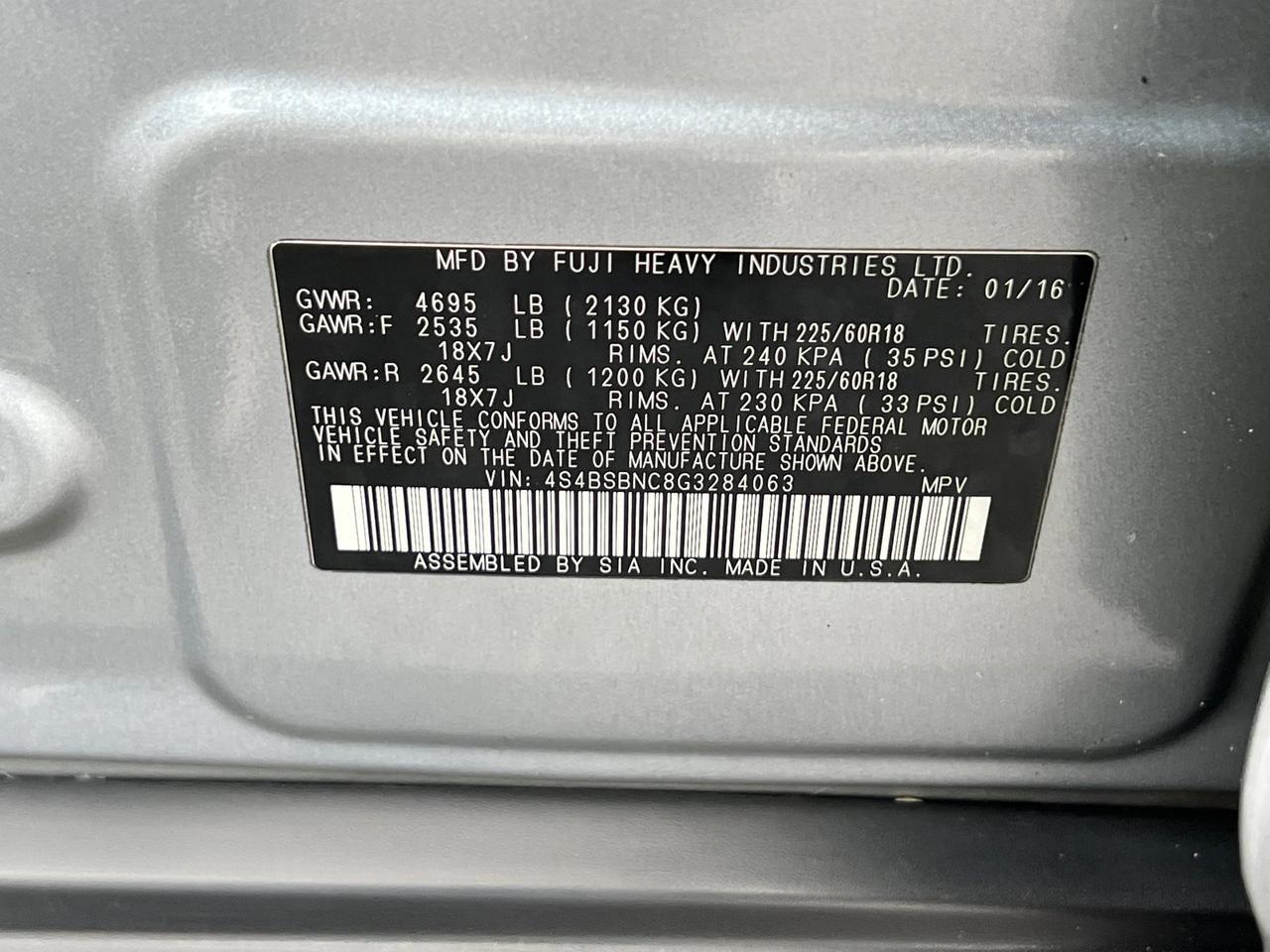 2016 Subaru Outback 2.5i Hagerstown MD