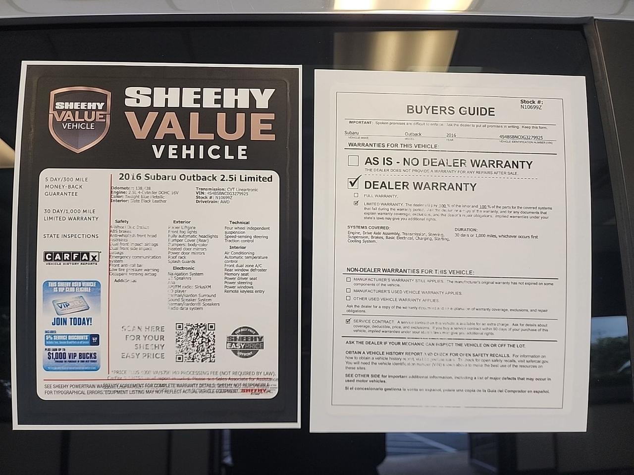 2016 Subaru Outback 2.5i Richmond VA