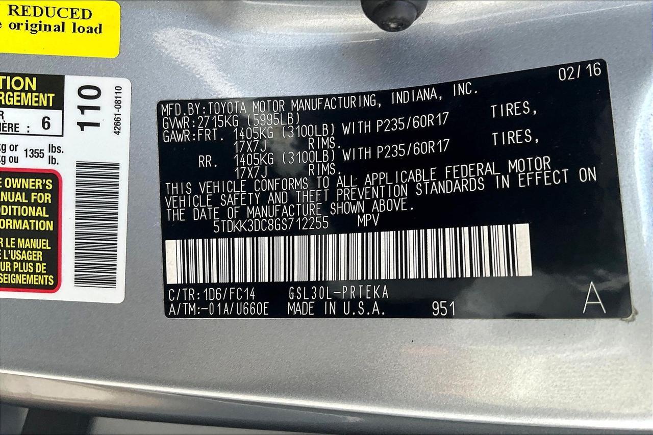 2016 TOYOTA SIENNA LE Houston TX