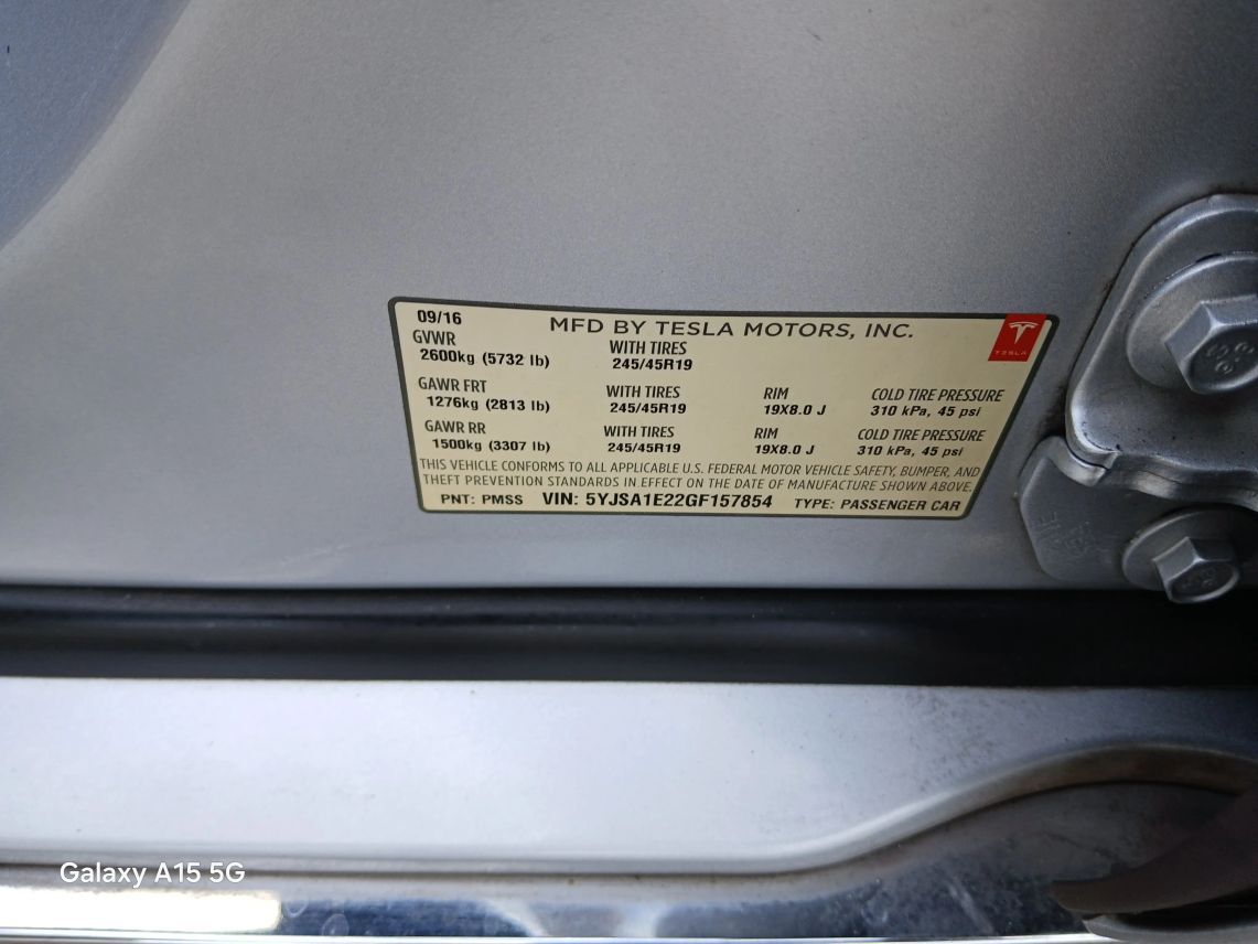 2016 Tesla Model S 75D Sedan 4D Maitland FL