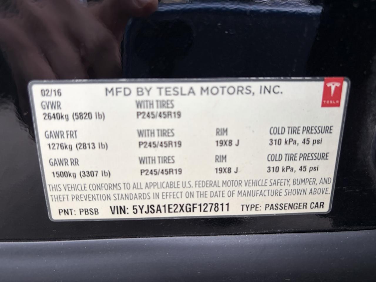 2016 Tesla Model S 75D Springfield VA
