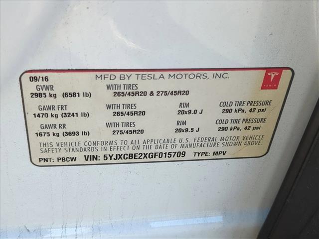 2016 Tesla Model X 75D Roseville CA