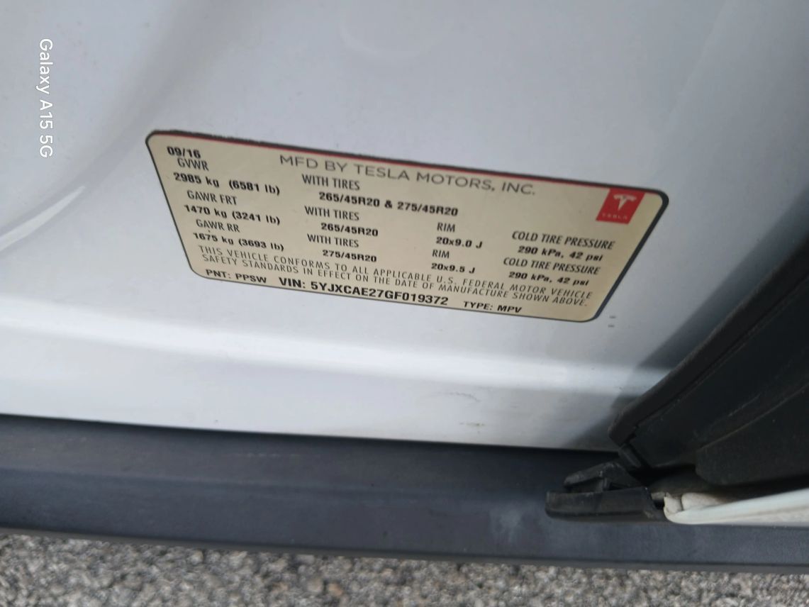 2016 Tesla Model X 75D Sport Utility 4D Maitland FL