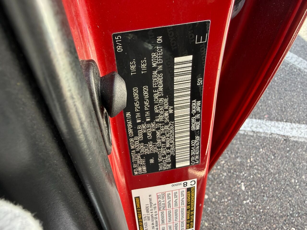 2016 Toyota 4Runner 4WD 4dr V6 Limited (Natl) Jacksonville FL