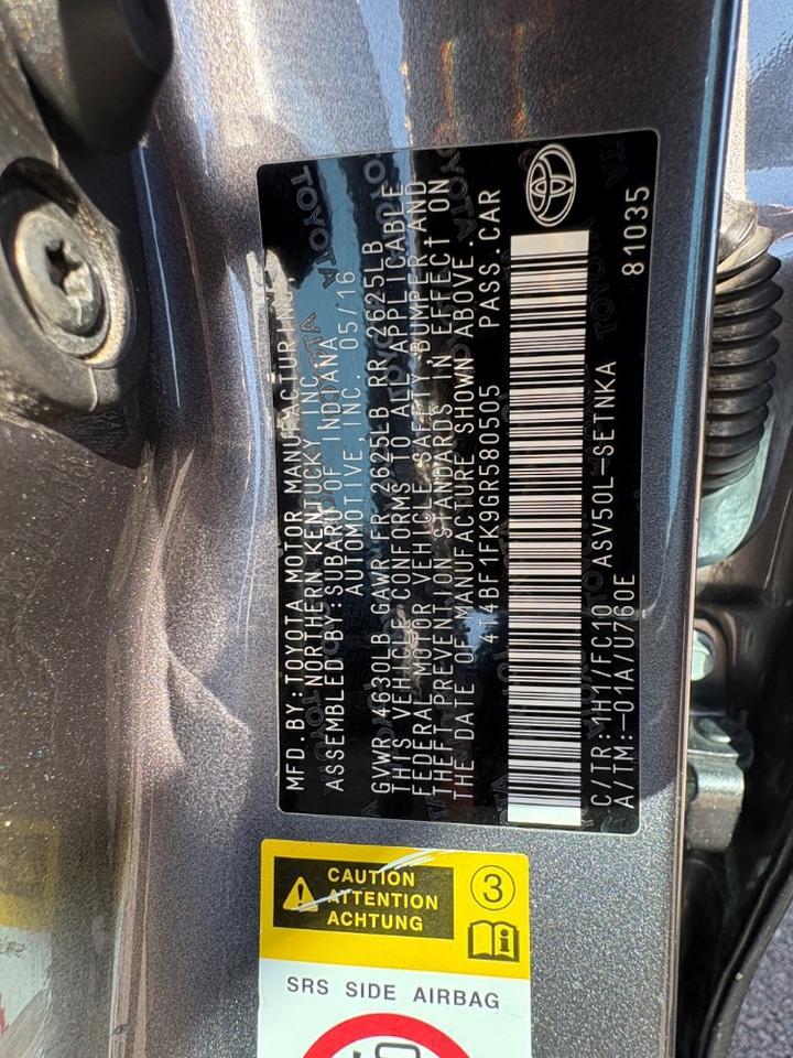 2016 Toyota Camry LE Austin TX