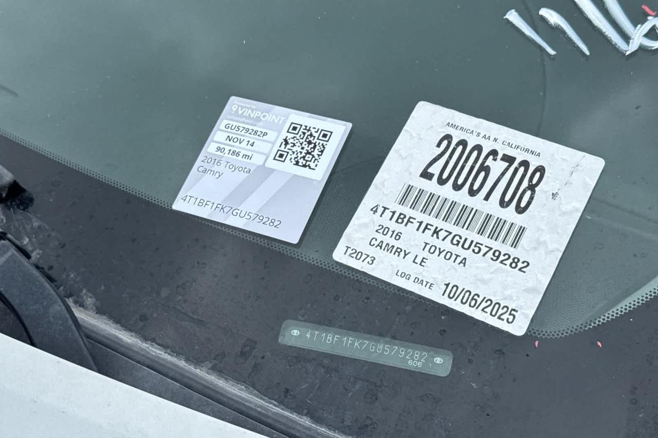 2016 Toyota Camry LE Roseville CA