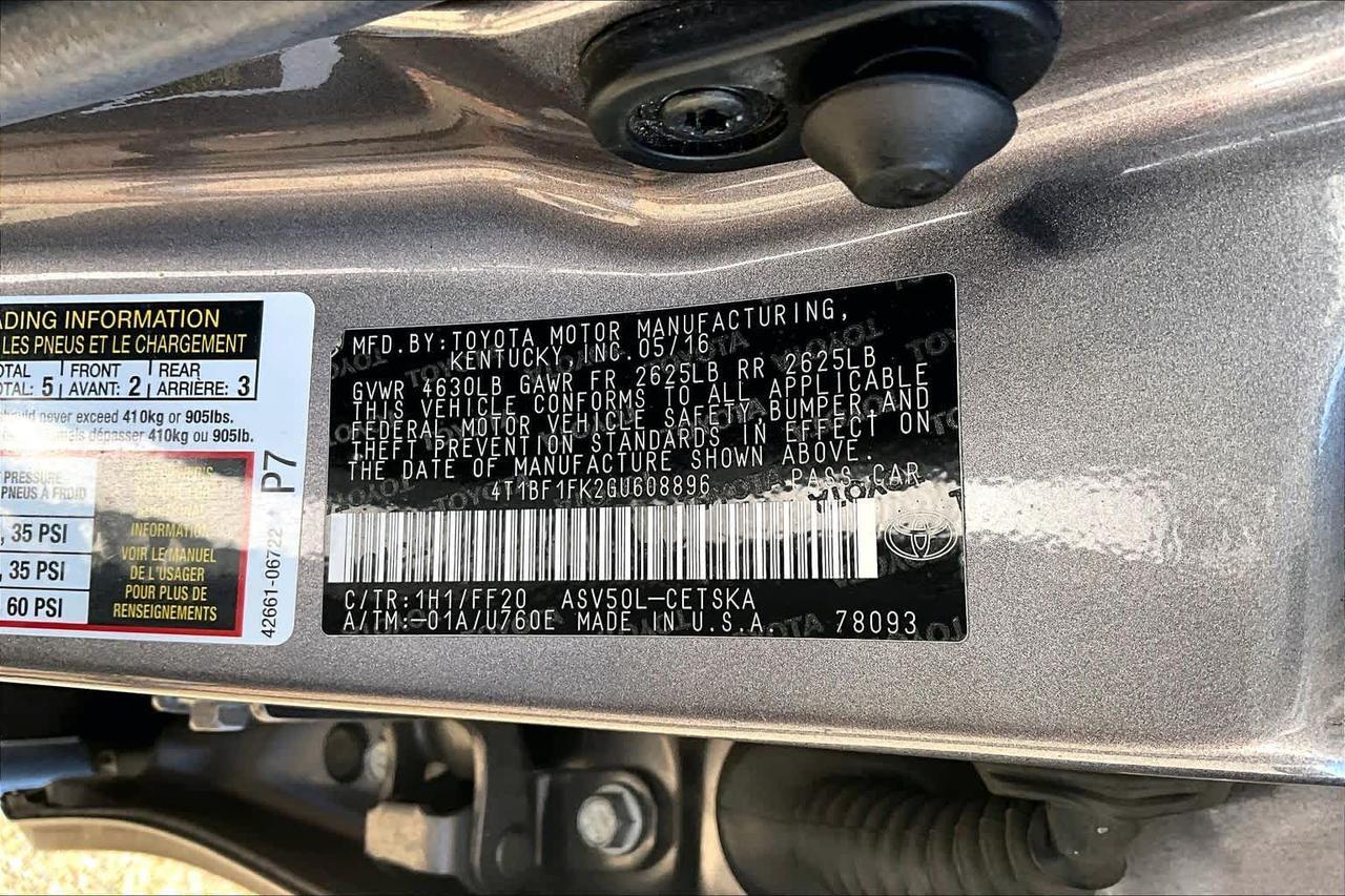 2016 Toyota Camry SE Folsom CA