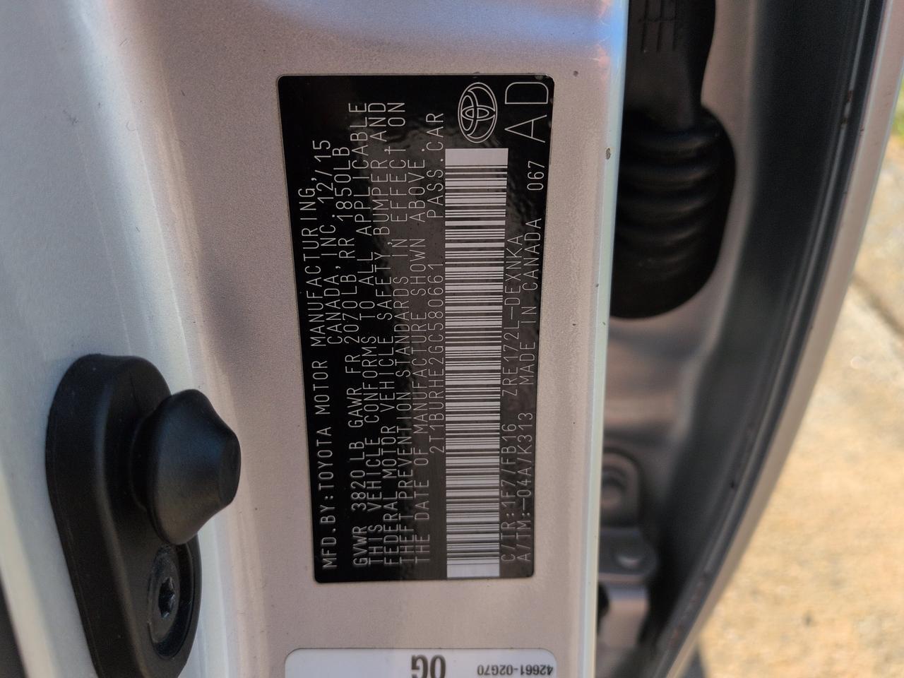 2016 Toyota Corolla LE Winder GA