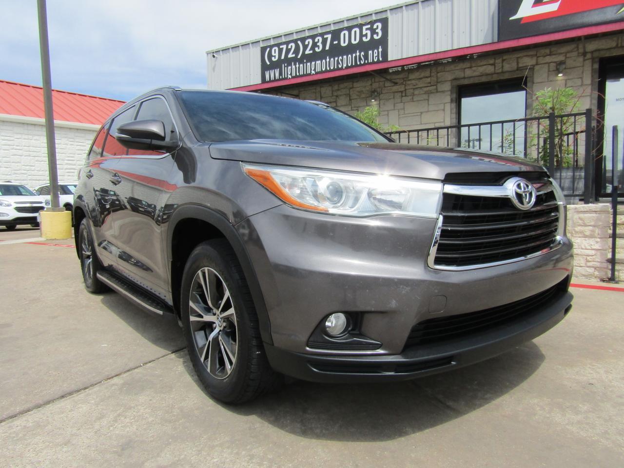 2016 Toyota Highlander FWD 4dr V6 XLE (Natl) Grand Prairie TX