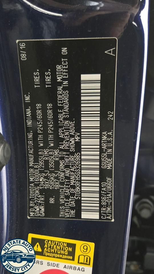 2016 Toyota Highlander LE V6 Jersey City NJ