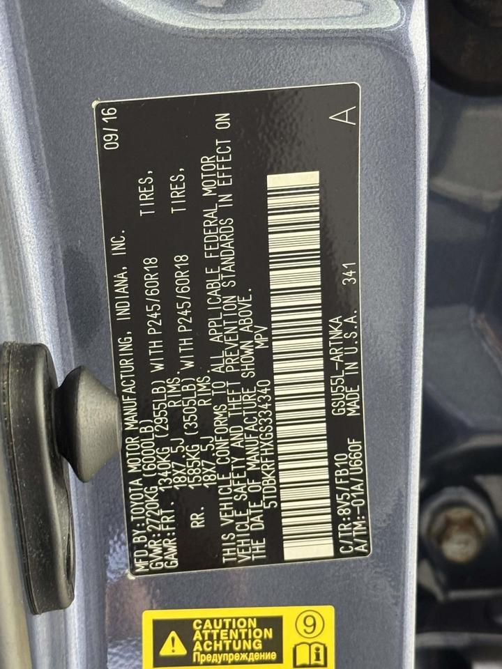 2016 Toyota Highlander LE V6 Fredericksburg VA