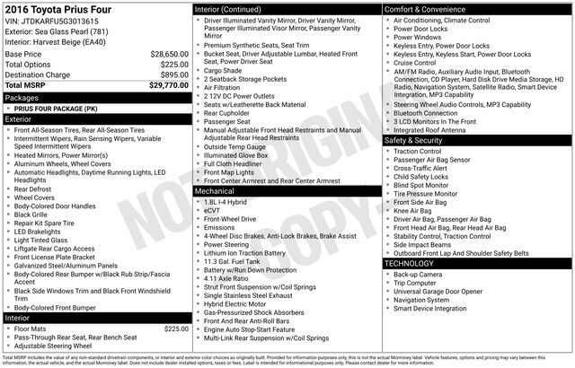 2016 Toyota Prius Four Raleigh NC