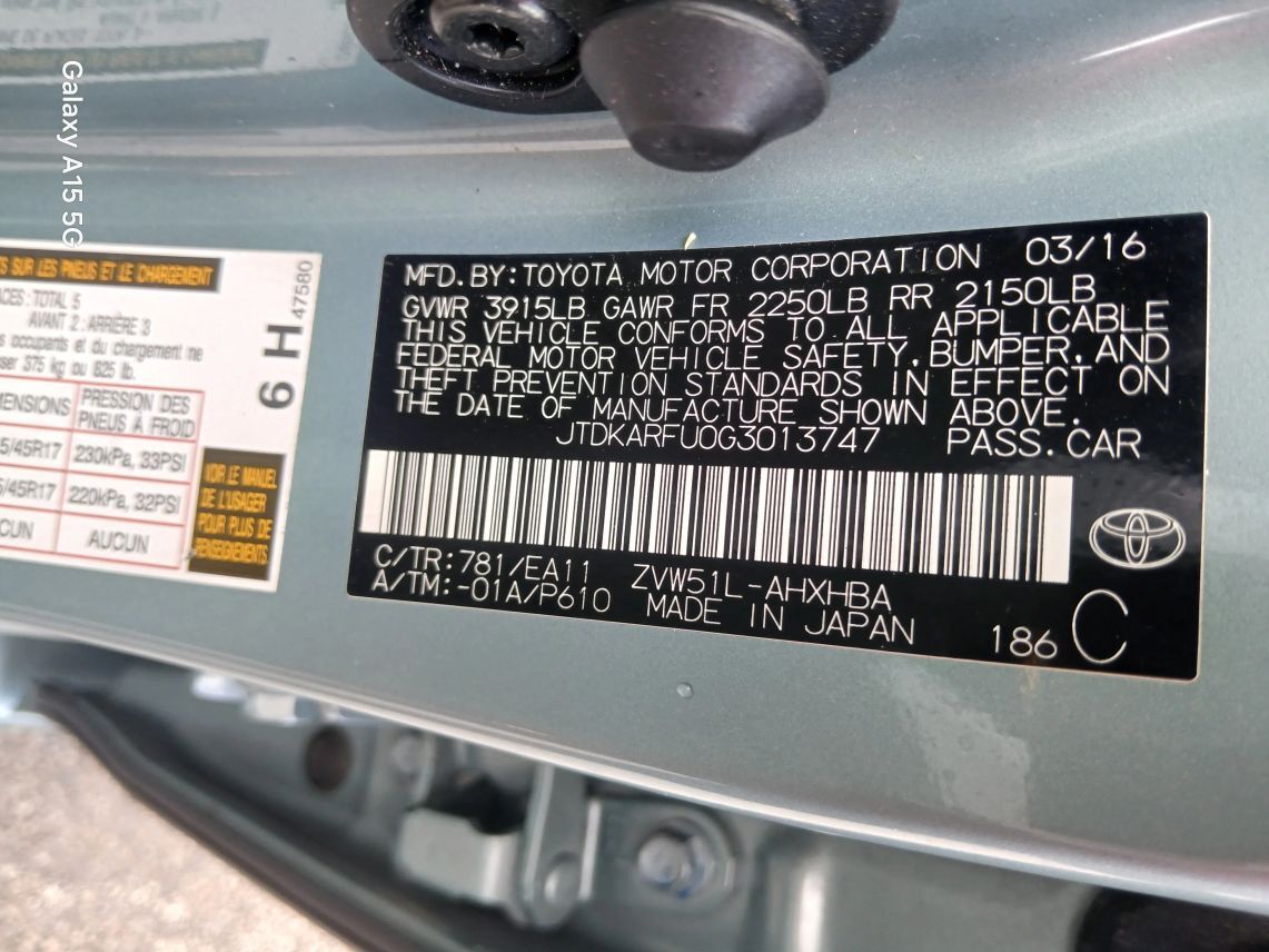 2016 Toyota Prius Four Touring Hatchback 4D Maitland FL