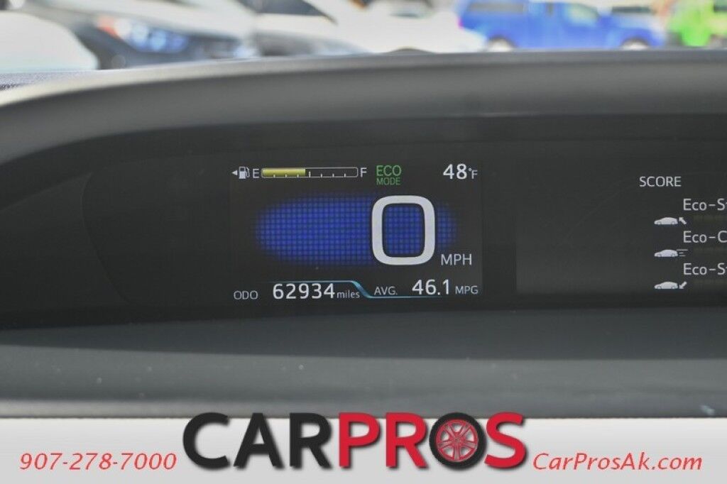 2016 Toyota Prius Two Eco - 1.8L Hybrid - All Weather Floor Liner Pkg - Leather Seats - Power Heated Side Mirrors - Keyless Entry - Push to Start - Navigation - Wireless Charger - Bluetooth - Backup Camera - Low Miles Anchorage AK