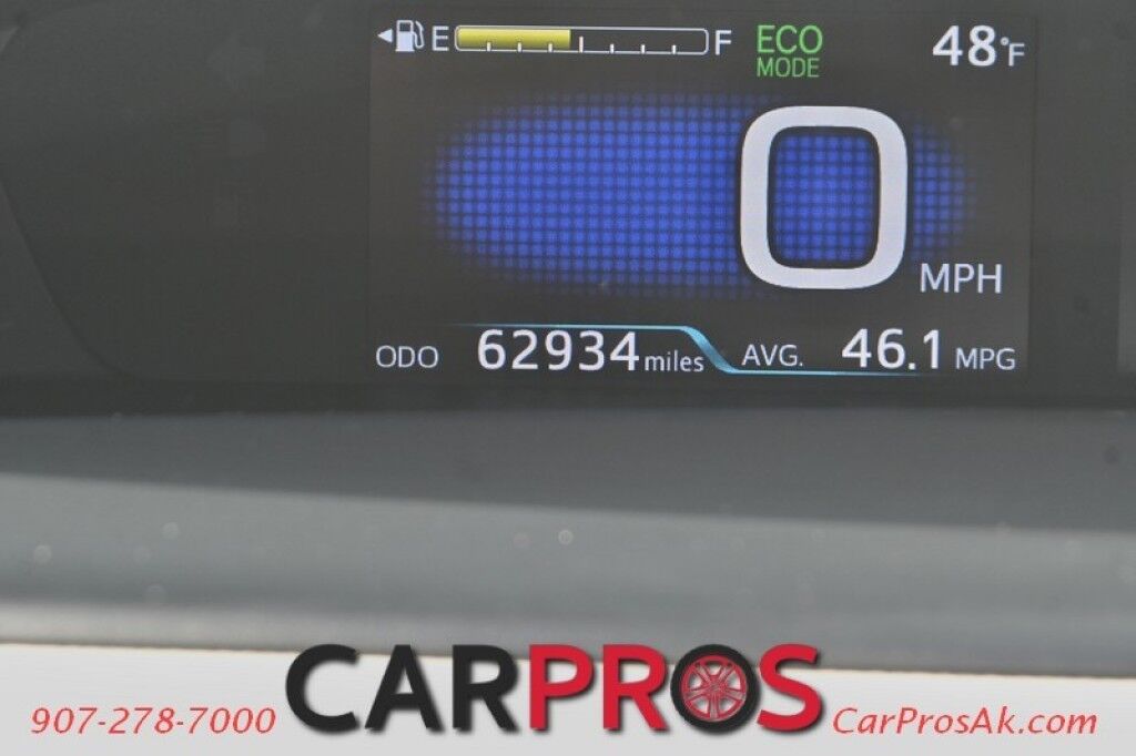 2016 Toyota Prius Two Eco - 1.8L Hybrid - All Weather Floor Liner Pkg - Leather Seats - Power Heated Side Mirrors - Keyless Entry - Push to Start - Navigation - Wireless Charger - Bluetooth - Backup Camera - Low Miles Anchorage AK