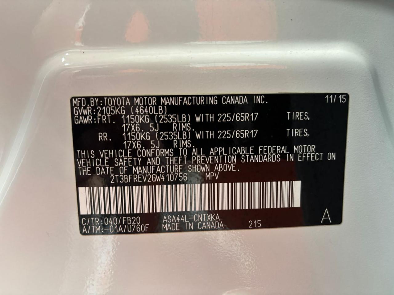 2016 Toyota RAV4 LE Franklin OH