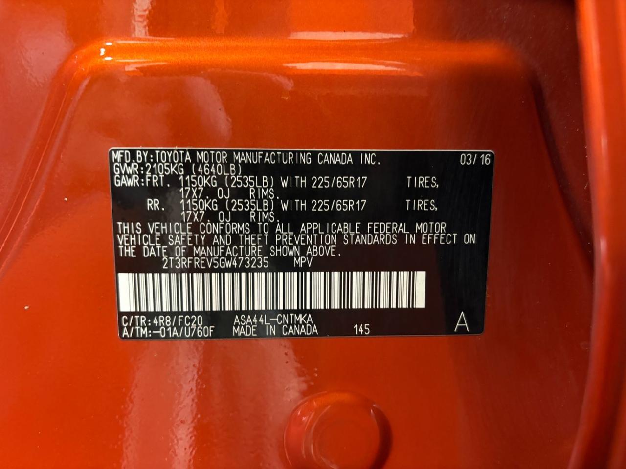 2016 Toyota RAV4 XLE Franklin OH