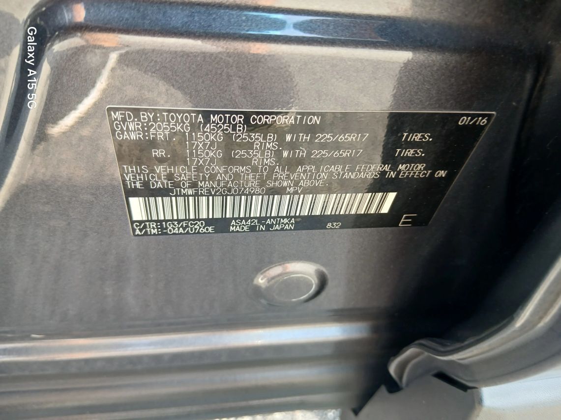 2016 Toyota RAV4 XLE Sport Utility 4D Maitland FL