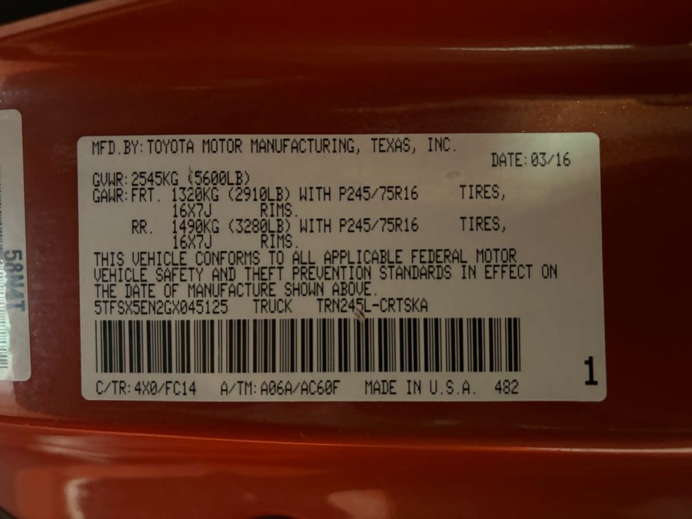 2016 Toyota Tacoma SR5 Franklin OH