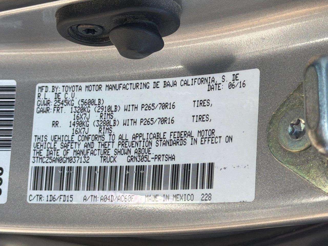 2016 Toyota Tacoma SR5 Hagerstown MD