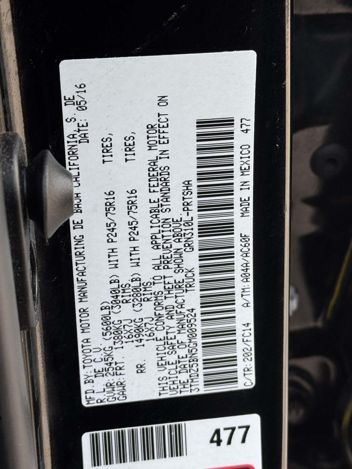 2016 Toyota Tacoma SR5 Fredericksburg VA