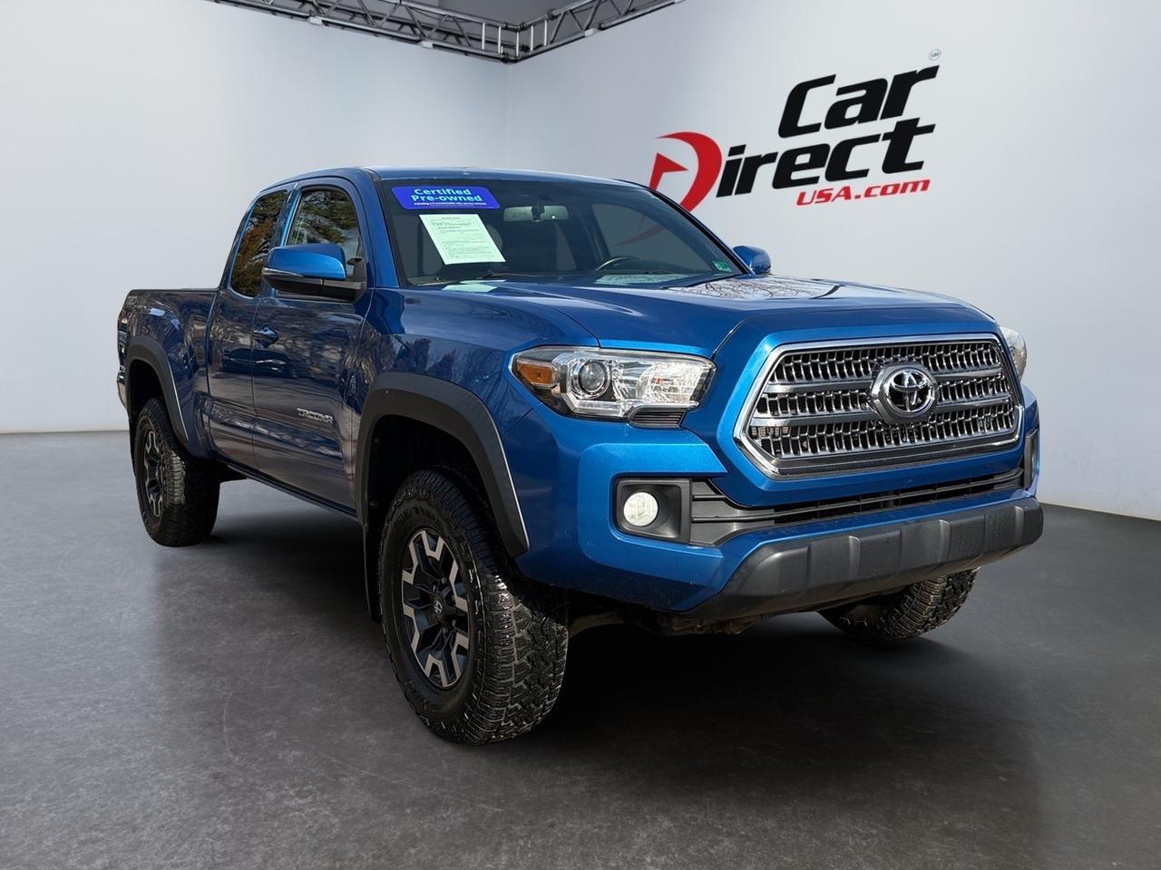 2016 Toyota Tacoma TRD Off Road, ONLY 20K ORIGINAL MILES, TOW PACKAGE, REAR SLIDING WINDOW, POWER AND HEATED MIRRORS, TINTED WINDOWS, REAR BUMPER STEP, REMOTE KEYLESS ENTRY, ONLY 1 OWNER, LOW MILES!,