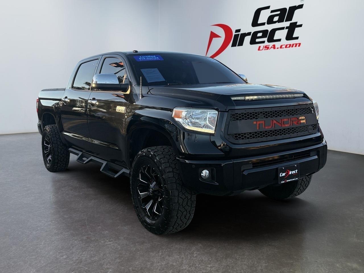 2016 Toyota Tundra 4WD Truck Platinum, HARD TONNEAU COVER, TUBULAR SIDE STEPS, TOW PACKAGE, BACKUP CAMERA, PARKING SENSORS, HEATED & COOLING SEATS, NAVIGATION, LOW MILES, THIS TRUCK IS LIFTED & READY TO RIDE! Virginia Beach VA