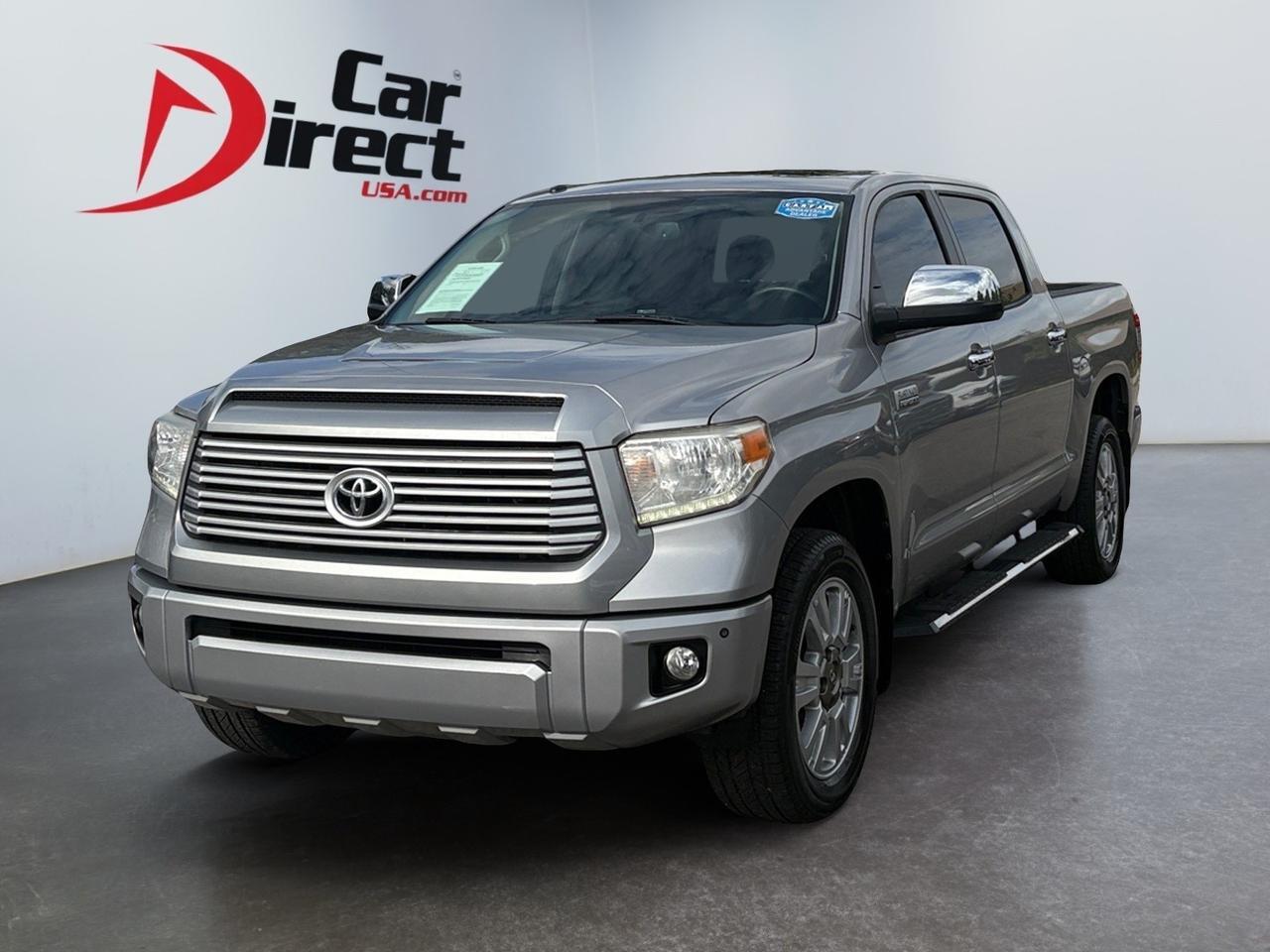 2016 Toyota Tundra Platinum CREWMAX, RUNNING BOARDS, BACKUP CAMERA WITH PARKING SENSORS, SUNROOF, TOW PACKAGE, REAR POWER SLIDING WINDOW, NAVIGATION, HEATED & COOLING SEATS, ONLY 44K MILES, CLEAN CARFAX, GO BACK IN TIME IN THIS TOYOTA! Virginia Beach VA