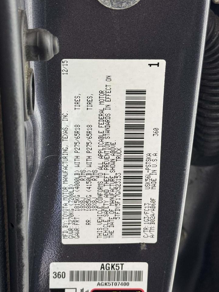 2016 Toyota Tundra SR5 Fredericksburg VA