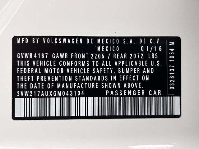 2016 Volkswagen Golf TSI SE 4-Door Carrollton TX