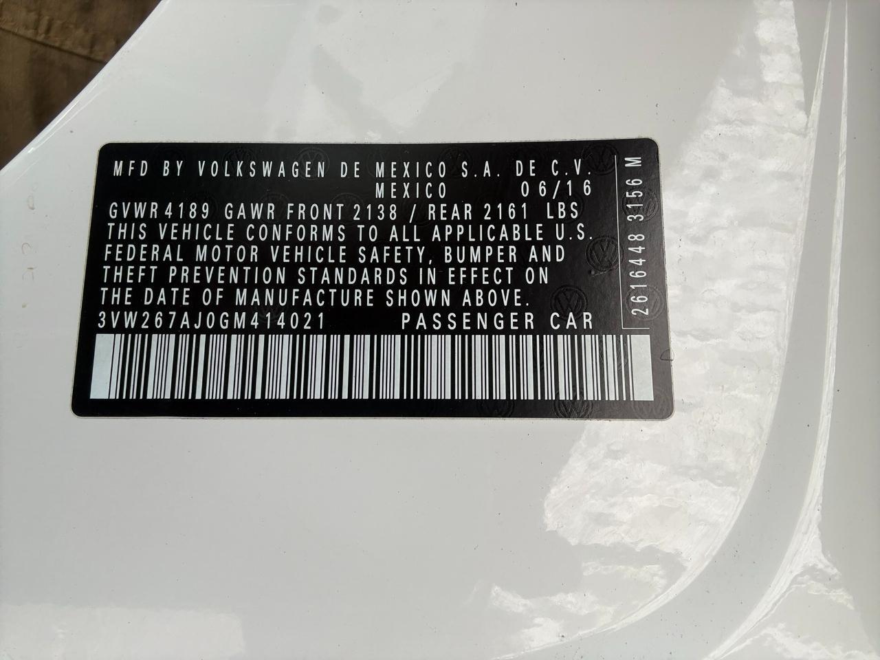 2016 Volkswagen Jetta Sedan 4dr Auto 1.4T S Jacksonville FL