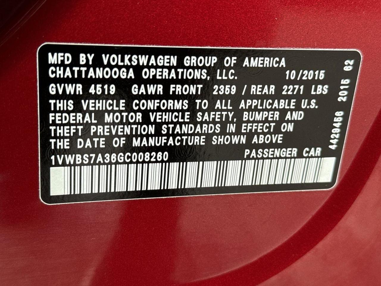2016 Volkswagen Passat 1.8T SE San Antonio TX