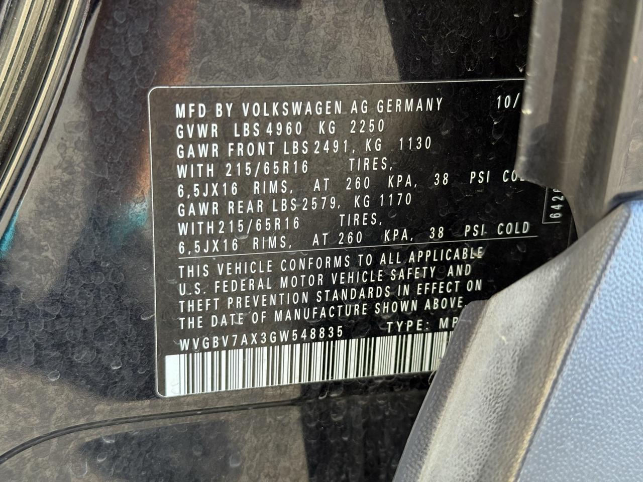 2016 Volkswagen Tiguan S Crestwood KY