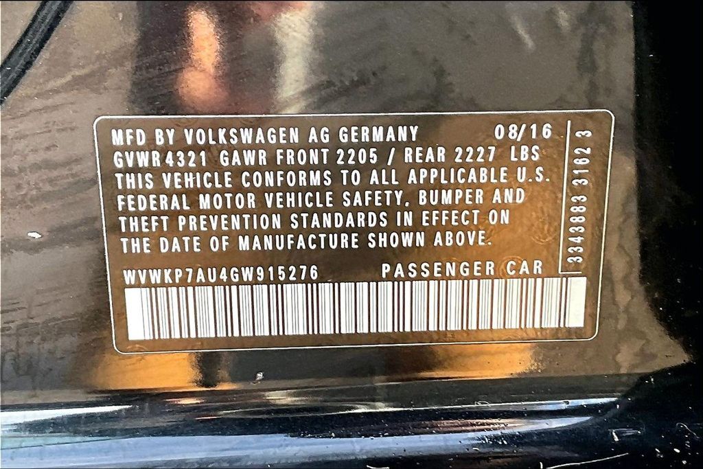 2016 Volkswagen e-Golf SE OR