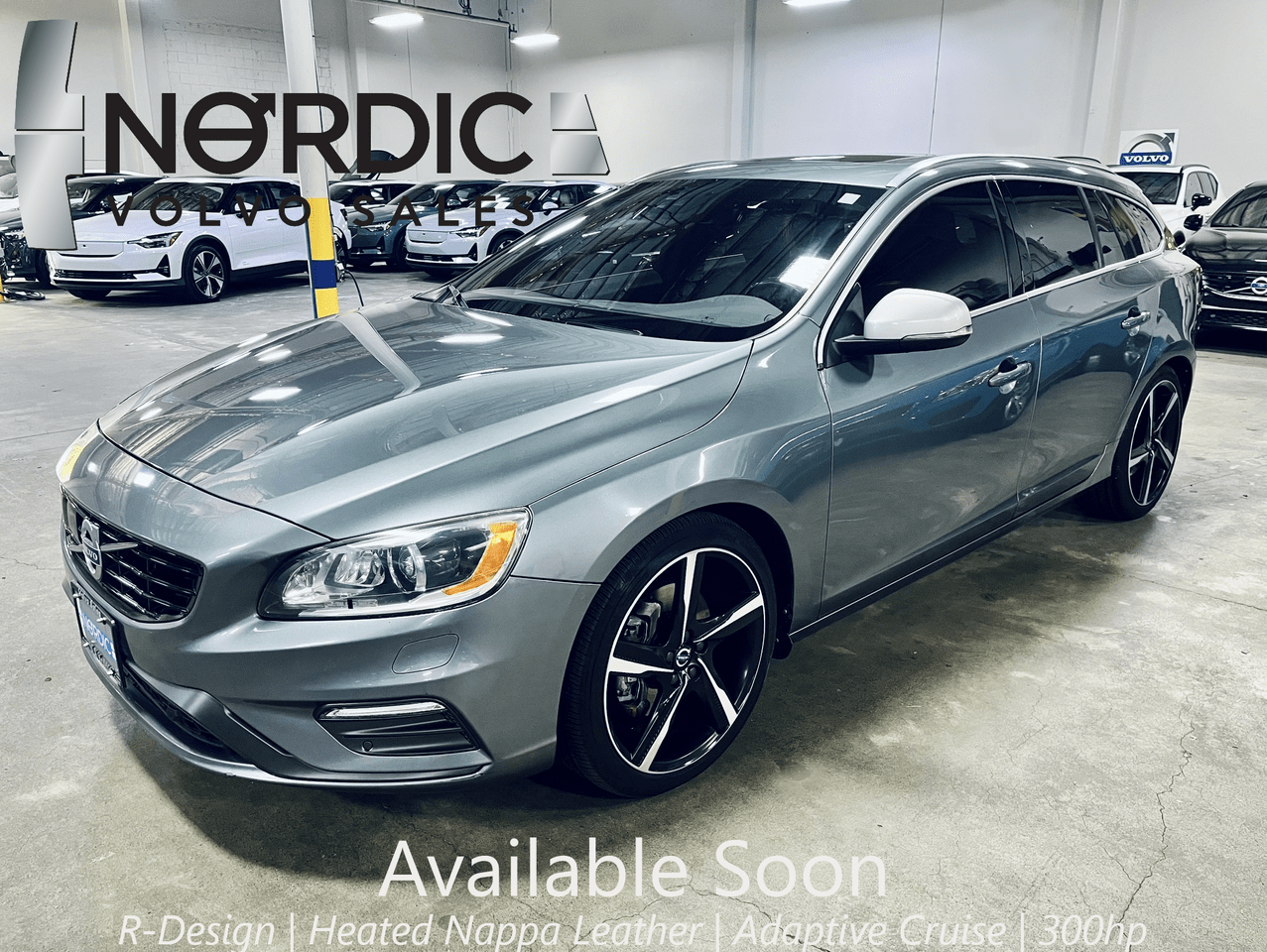 2016 Volvo V60 T6 AWD R-Design Platinum | 302hp, Harman Kardon, Adaptive Cruise, Climate Package & Back Up Cam