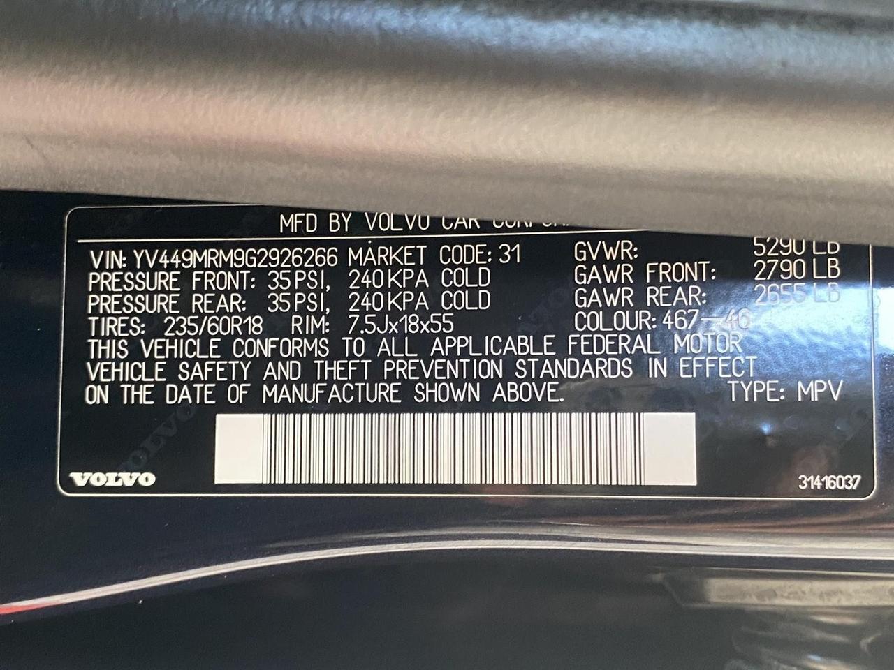 2016 Volvo XC60 T6 Drive-E Platinum Richmond Hill NY