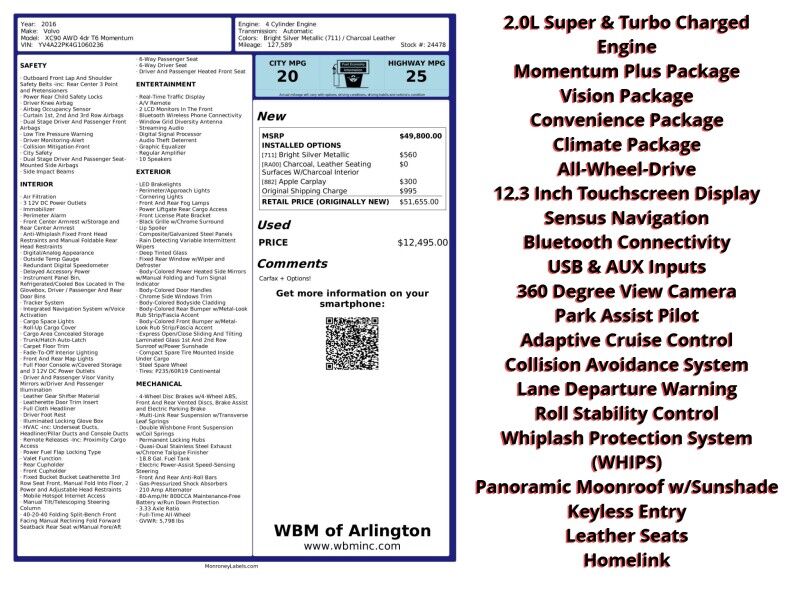 2016 Volvo XC90 T6 Momentum AWD Arlington VA