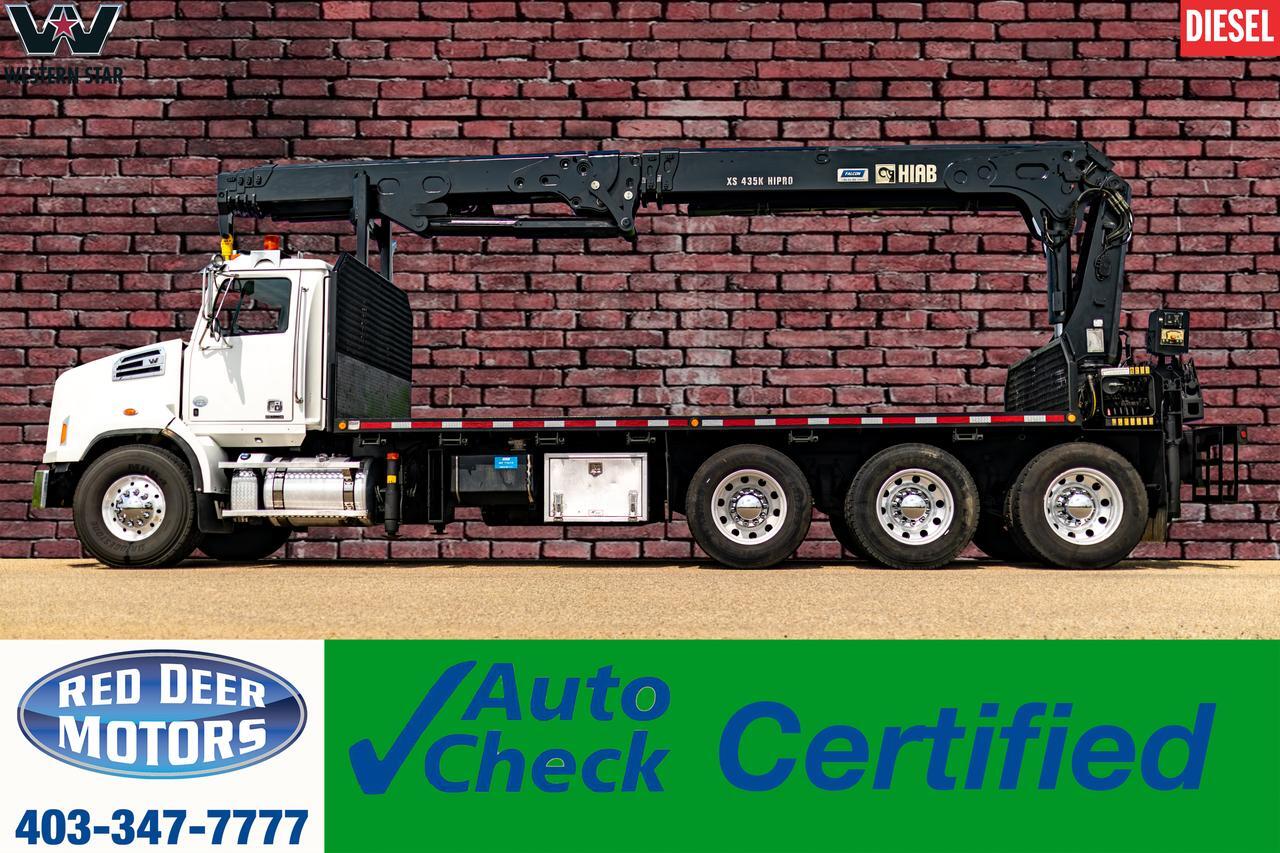 2016 Western Star 4700 SB Daycab Tridrive Deck Picker Crane Diesel