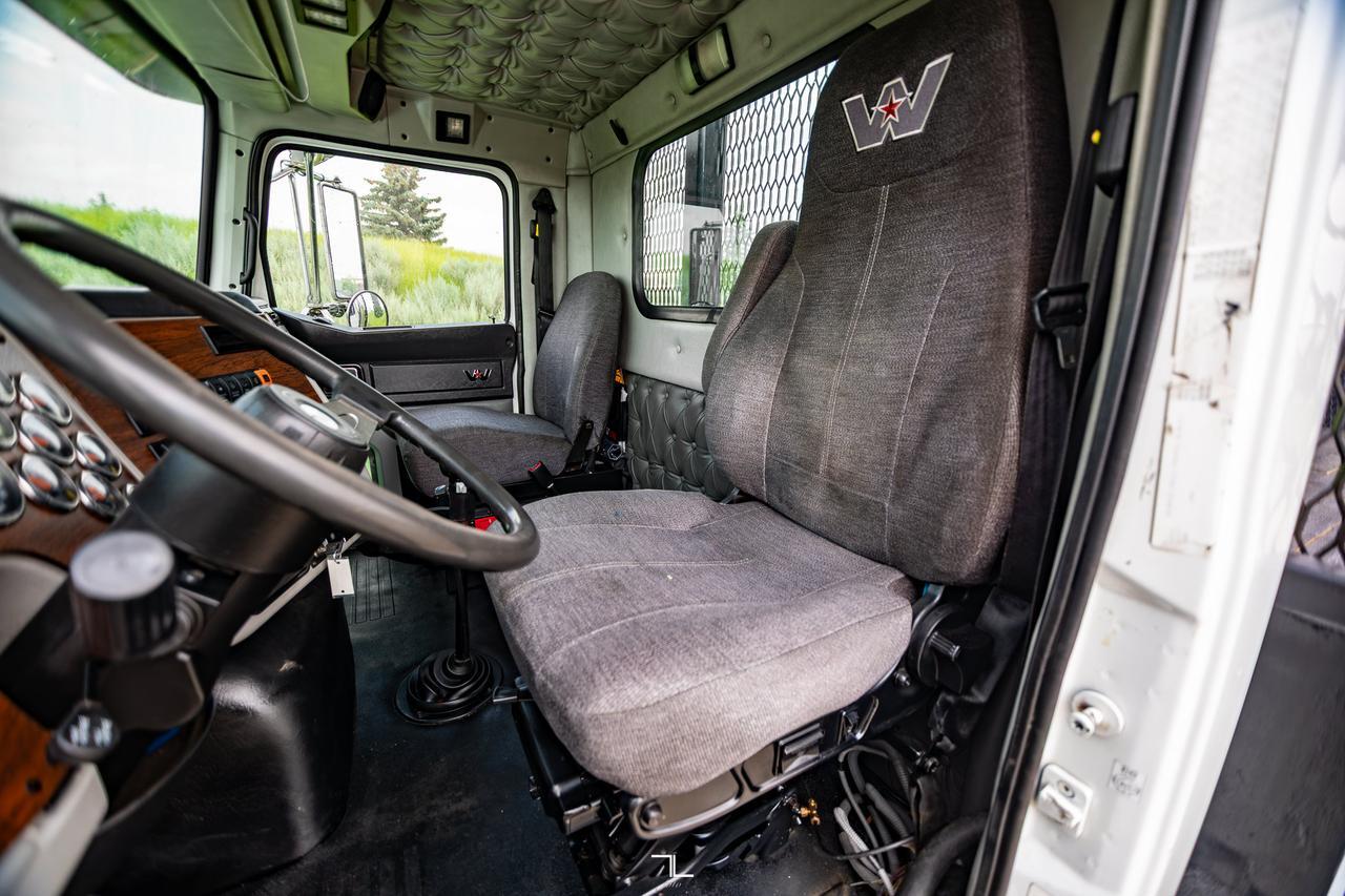 2016 Western Star 4700 SB Daycab Tridrive Deck Picker Crane Diesel Red Deer AB