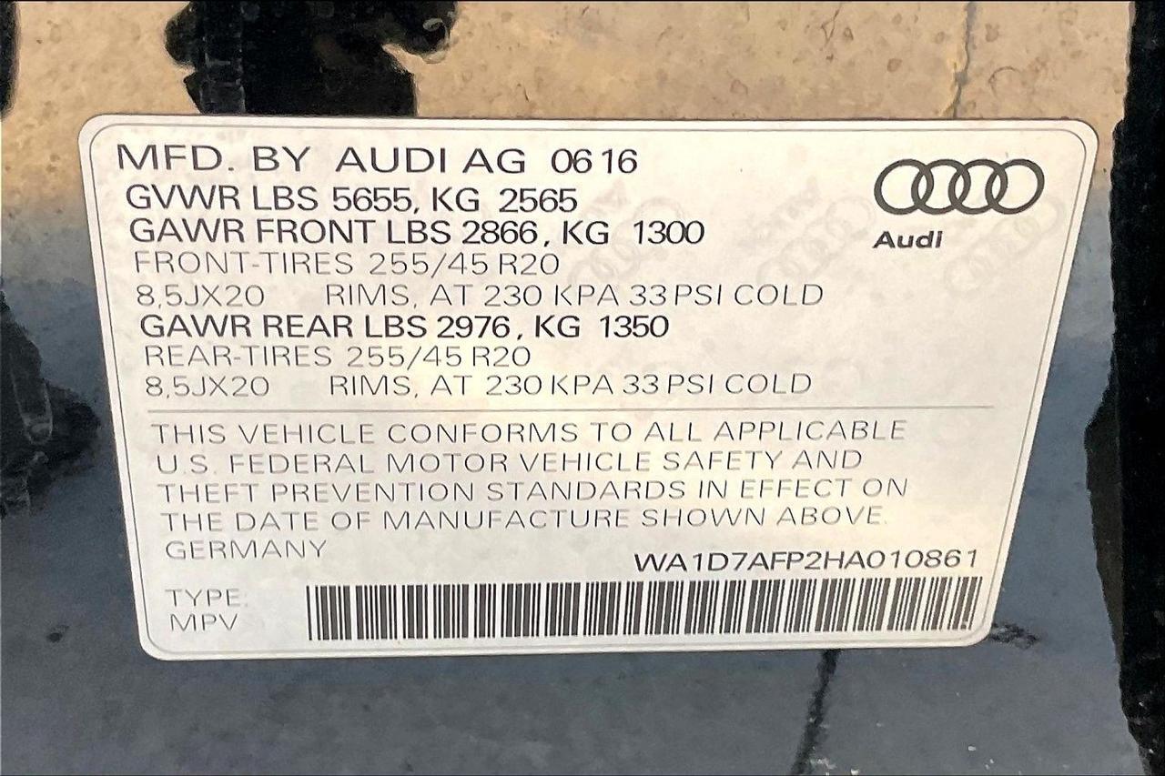 2017 AUDI Q5 PREMIUM PLUS S-LINE Houston TX