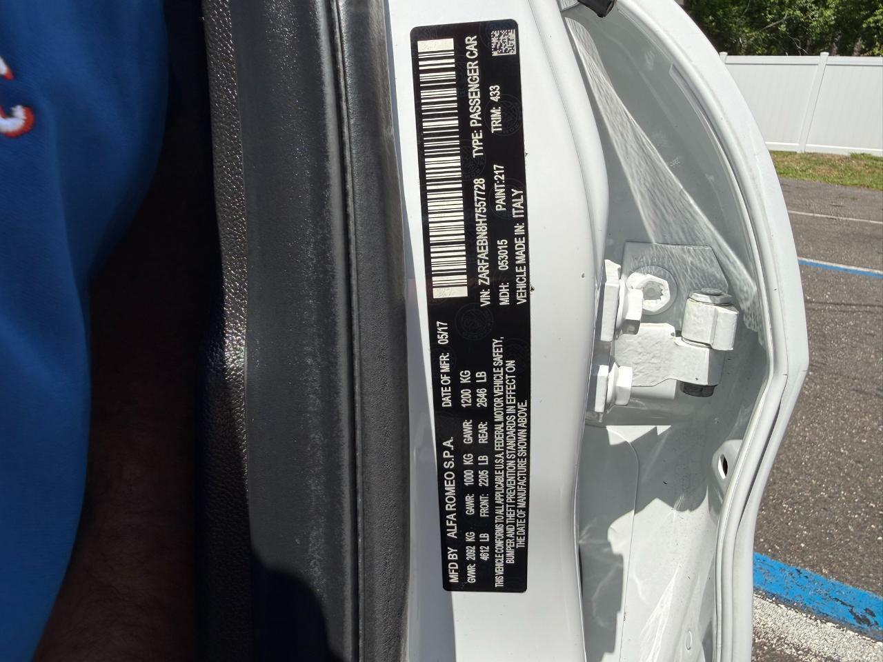 2017 Alfa Romeo Giulia RWD Jacksonville FL