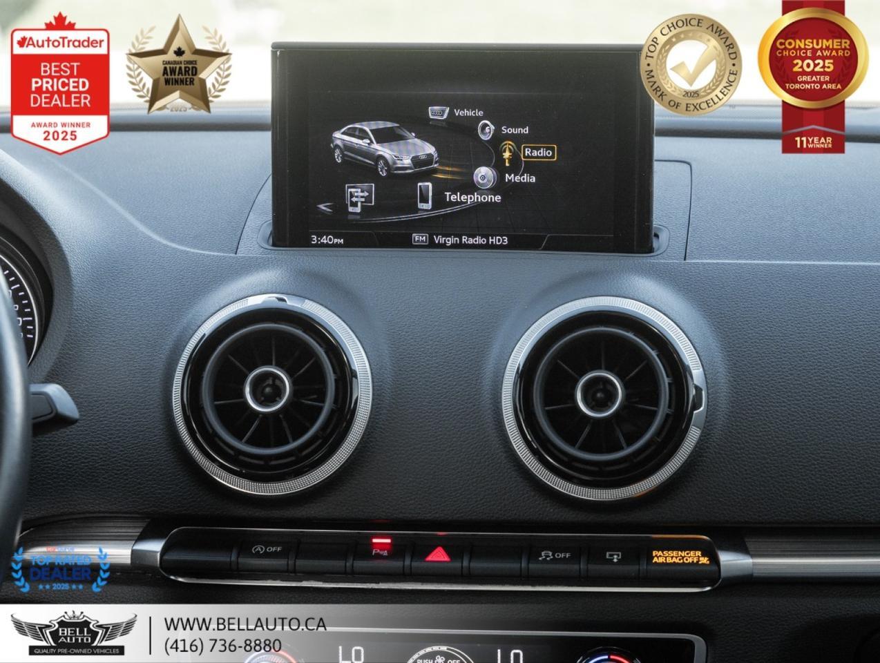 2017 Audi A3 2.0T Progressiv | PRMPKG | B.CAM | SUNROOF | XENON | NOACCIDENT Toronto ON